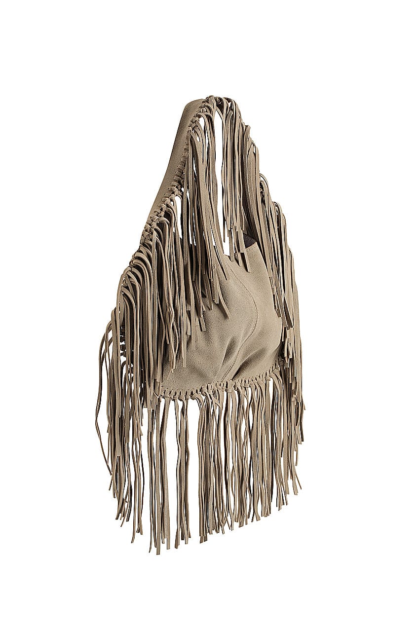 Stella Fringe Bag | Stone Suede - COMING SOON - The Bali Tailor
