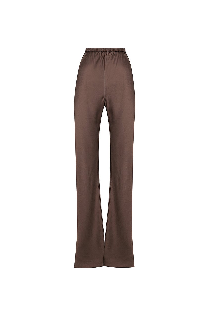 The Vahla Silk Pant | Cocoa - The Bali Tailor