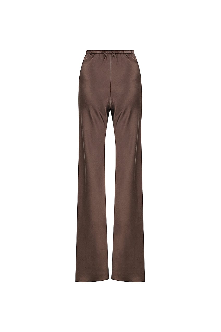 The Vahla Silk Pant | Cocoa - The Bali Tailor