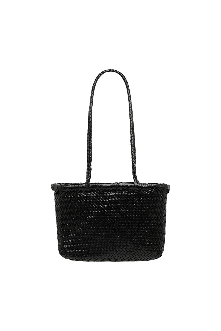 La Pareo Woven Mini Carry All | Black - La Pareo