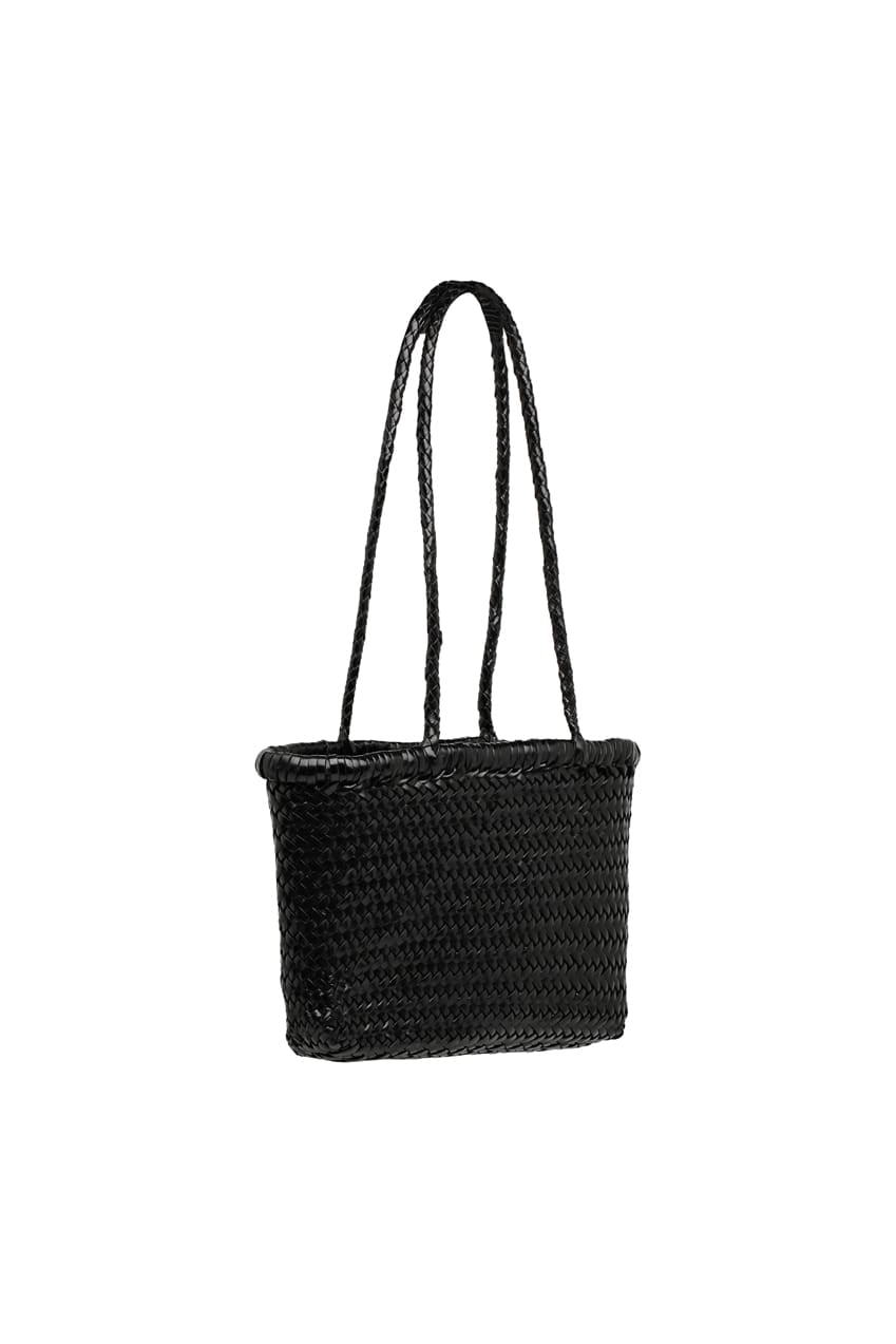 La Pareo Woven Mini Carry All | Black - La Pareo