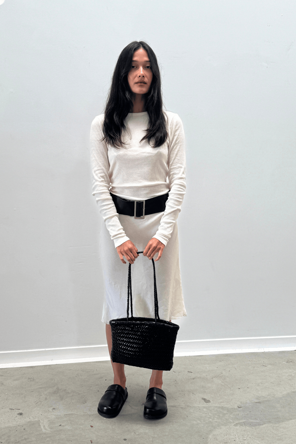 La Pareo Woven Mini Carry All | Black - La Pareo