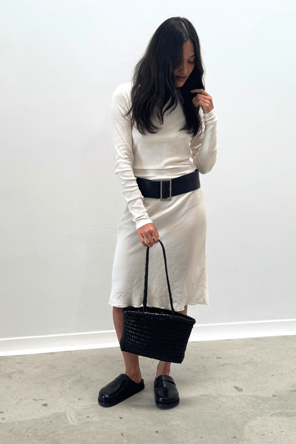 La Pareo Woven Mini Carry All | Black - La Pareo