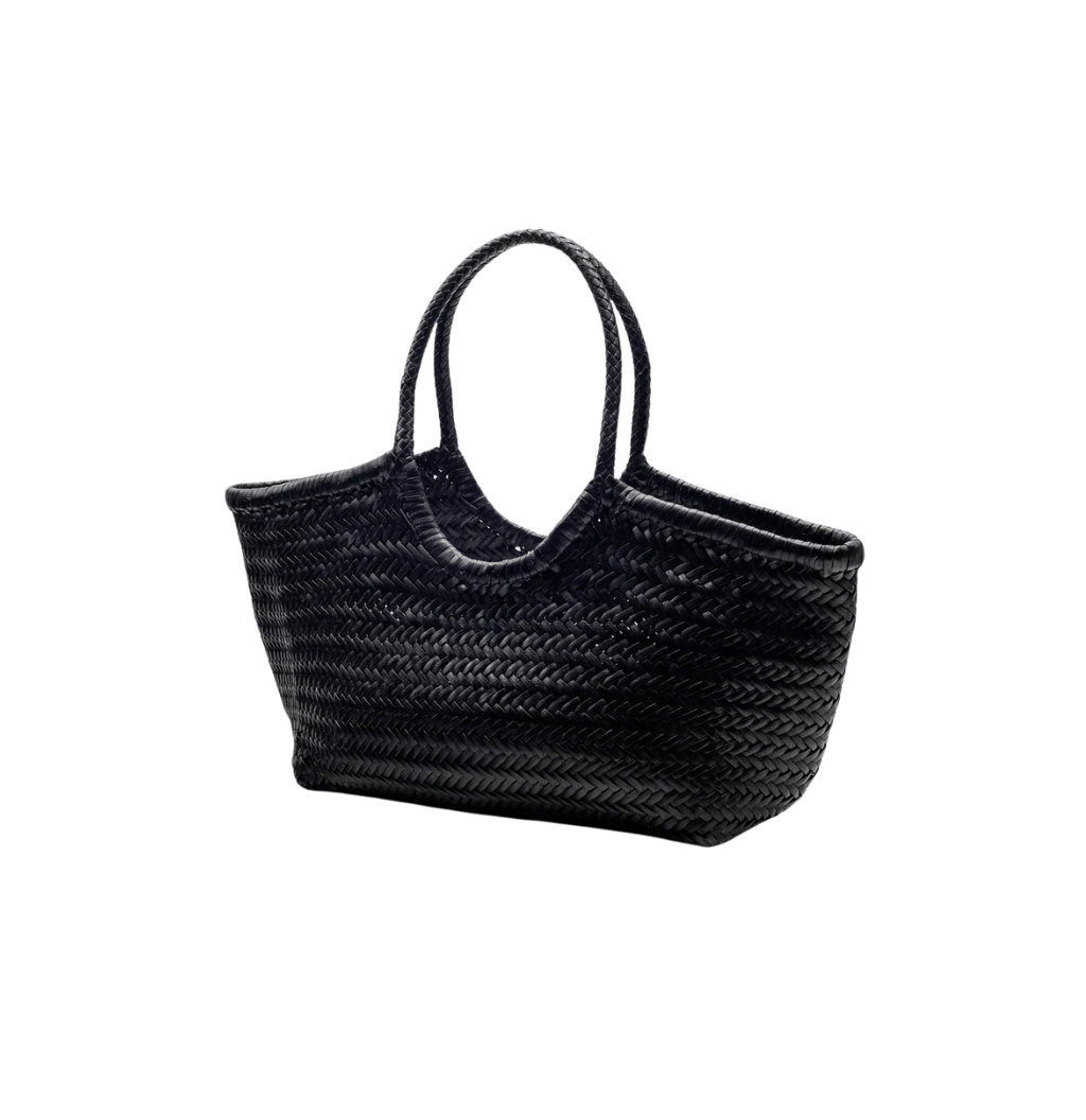 La Pareo Woven Tote | Black - La Pareo