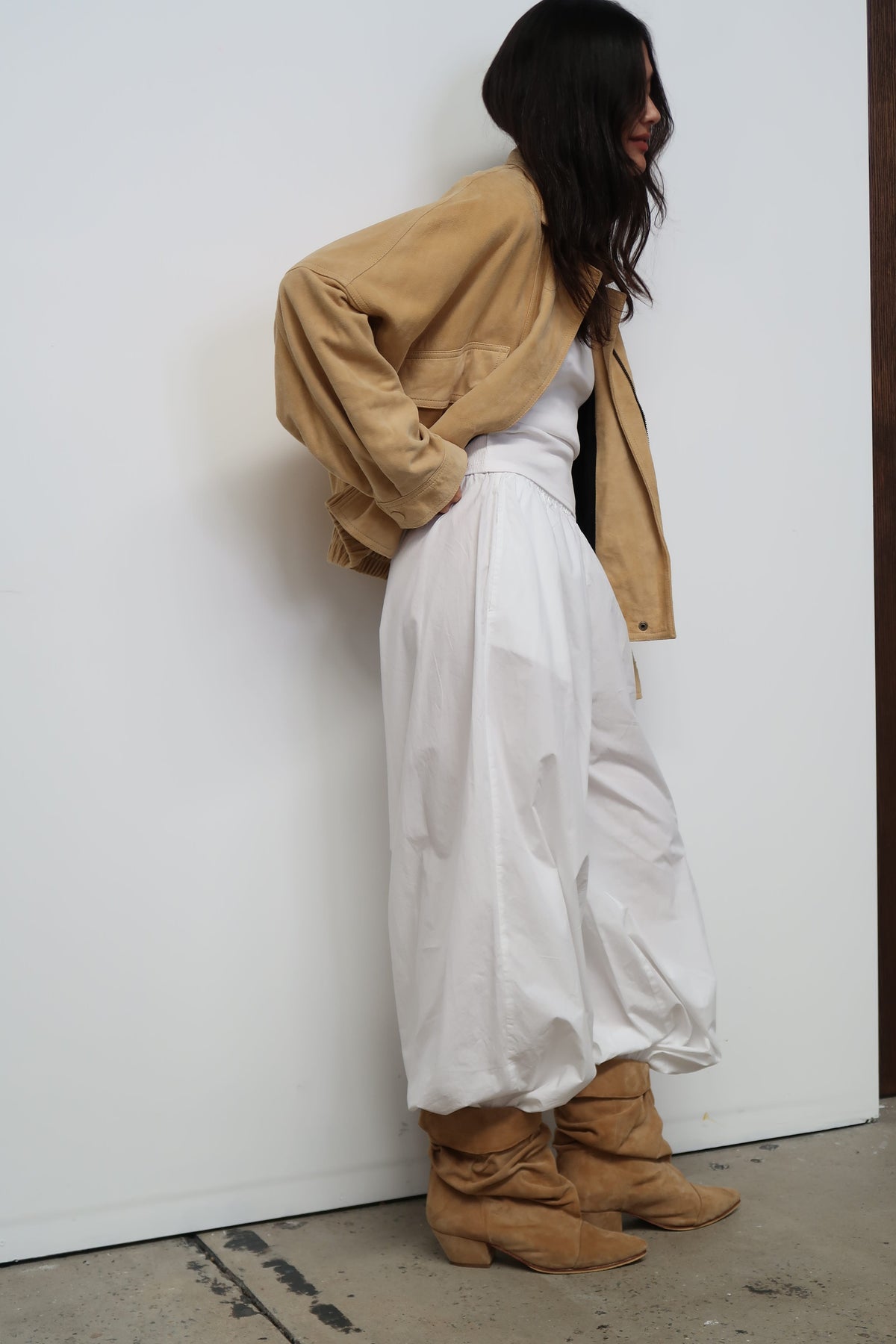 The Aaki Bomber Jacket | Butter Suede - The Bali Tailor