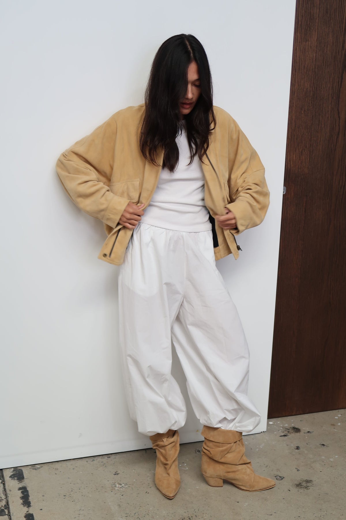 The Aaki Bomber Jacket | Butter Suede - The Bali Tailor