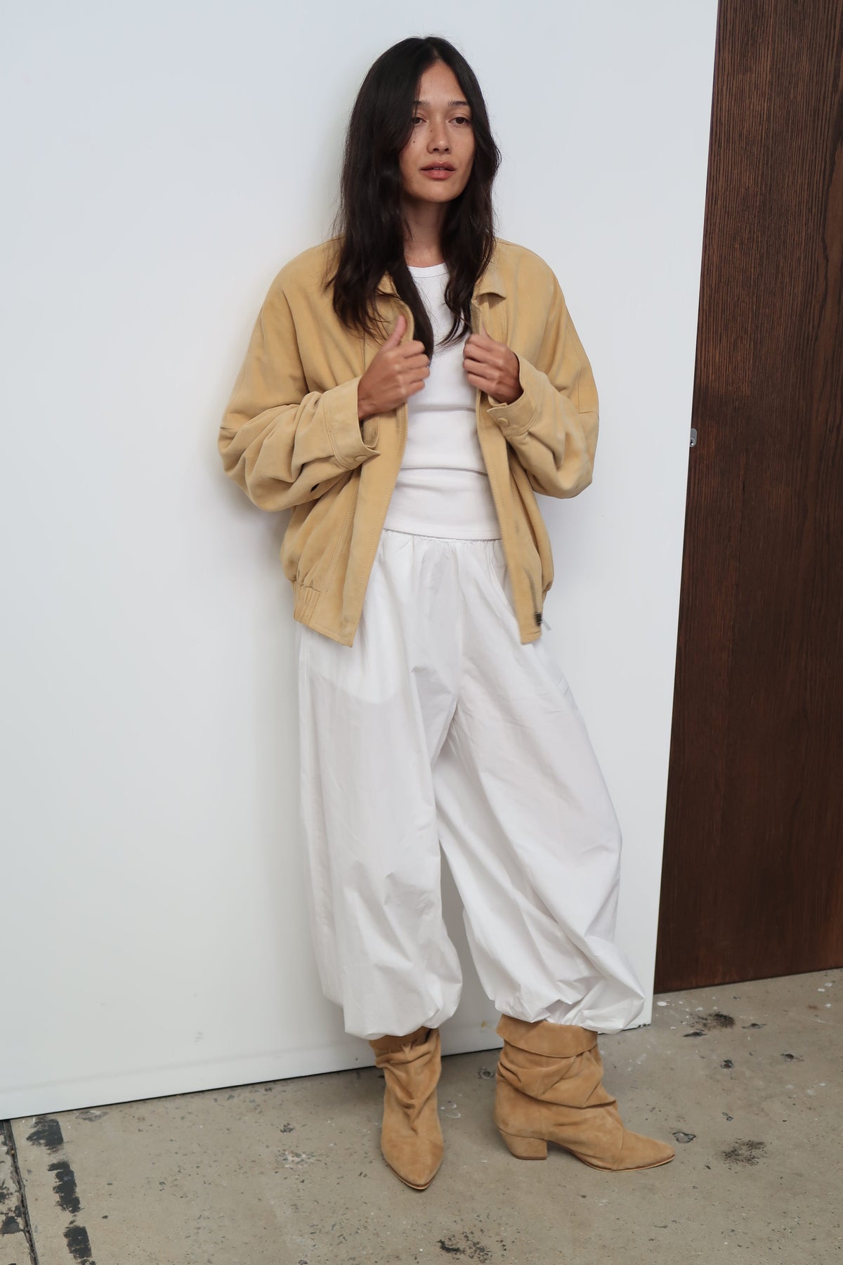 The Aaki Bomber Jacket | Butter Suede - The Bali Tailor