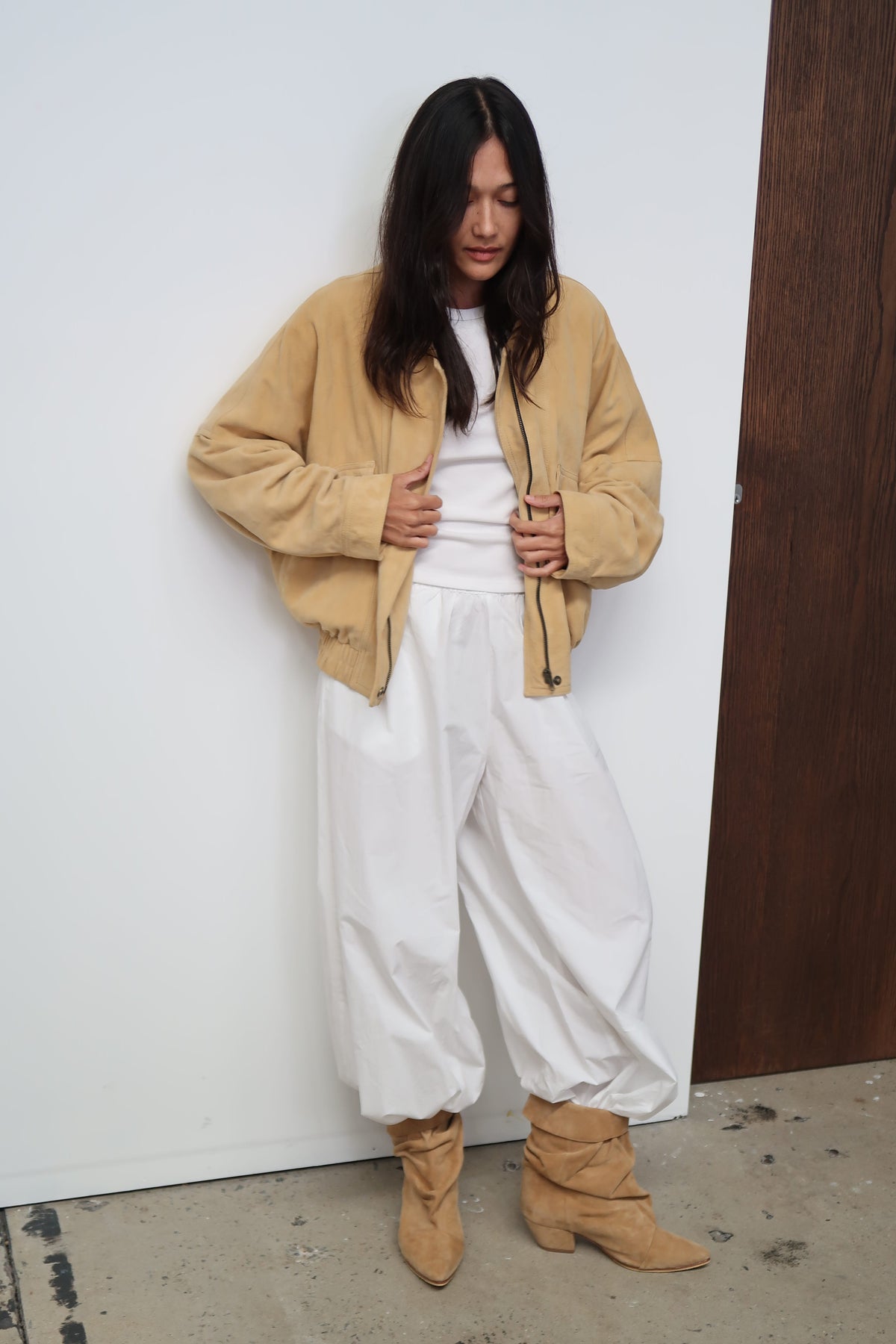 The Aaki Bomber Jacket | Butter Suede - The Bali Tailor