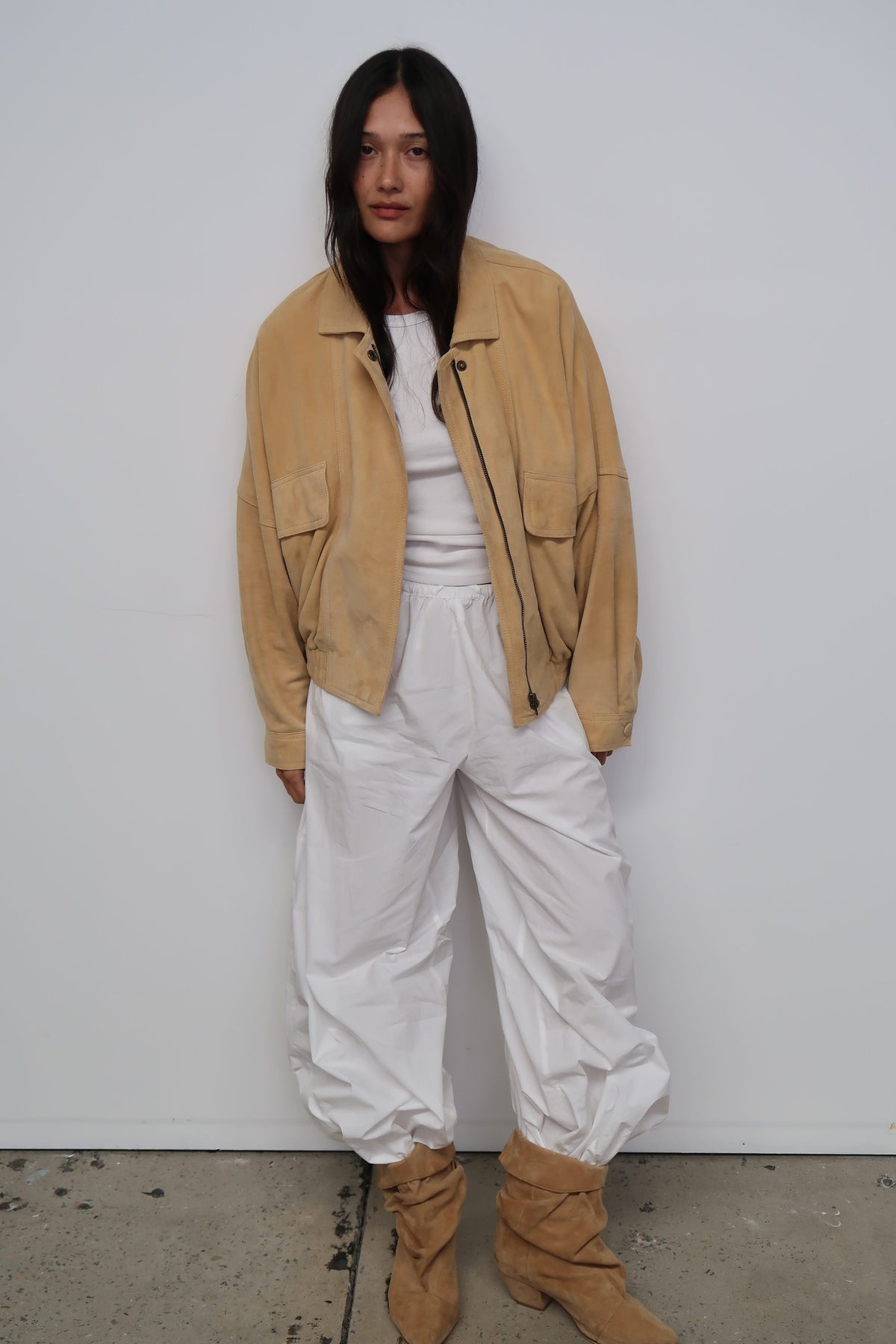 The Aaki Bomber Jacket | Butter Suede - The Bali Tailor