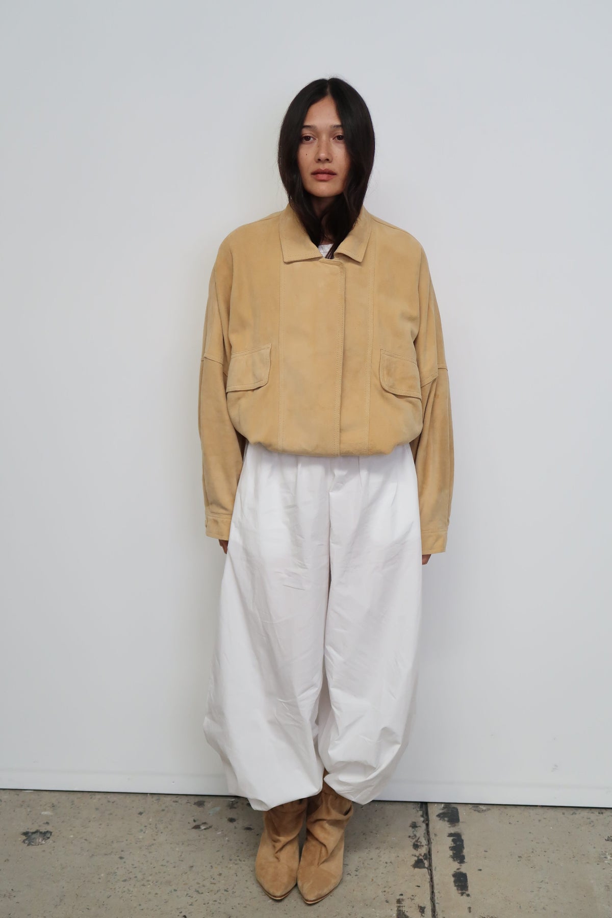 The Aaki Bomber Jacket | Butter Suede - The Bali Tailor