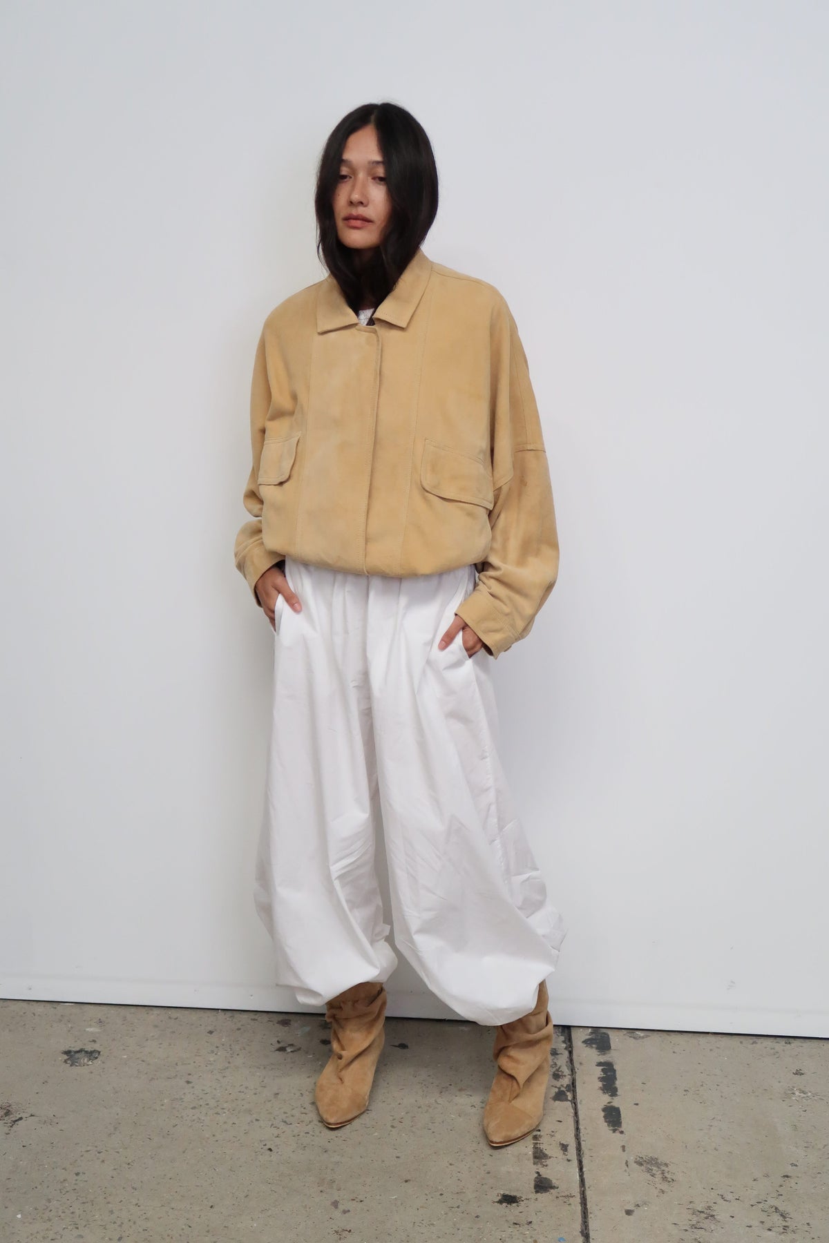 The Aaki Bomber Jacket | Butter Suede - The Bali Tailor