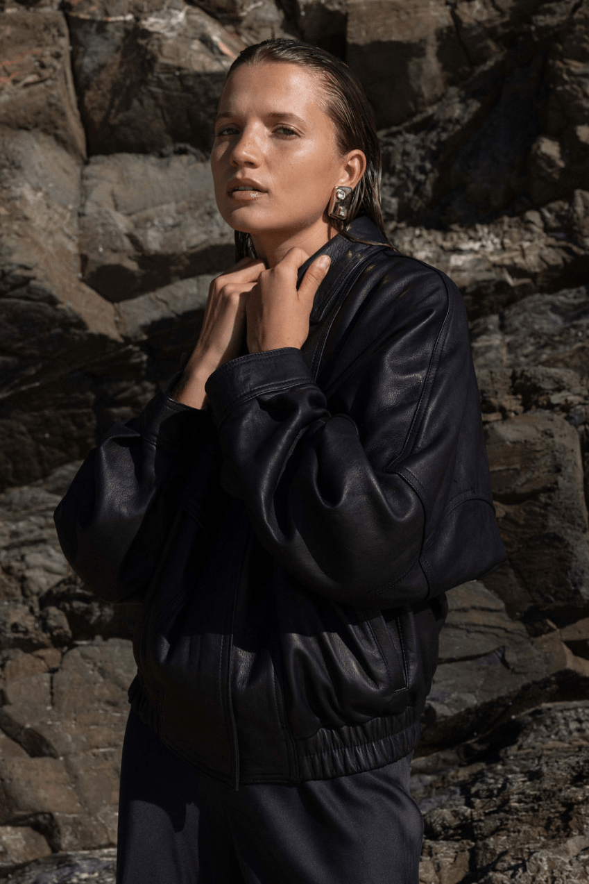 The Aaki Bomber Jacket - The Bali Tailor