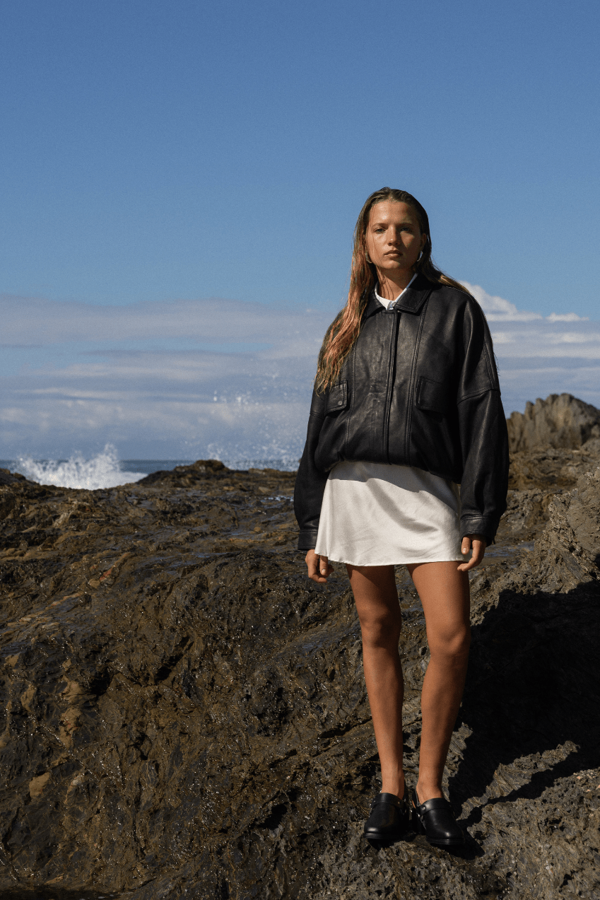 The Aaki Bomber Jacket - The Bali Tailor