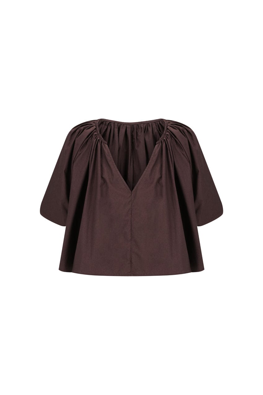 The Blair Blouse | Cocoa - The Bali Tailor