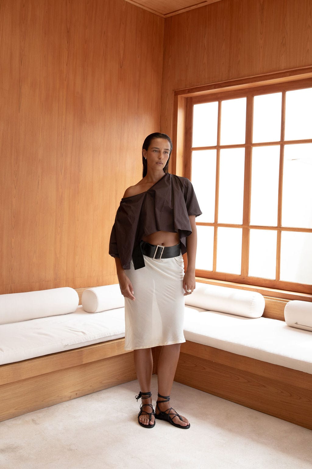 The Blair Blouse | Cocoa - The Bali Tailor