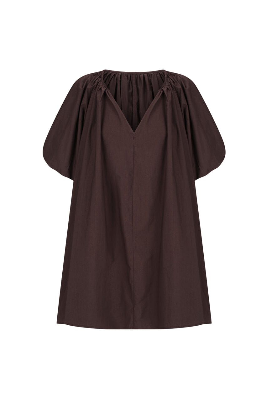 The Blair Mini Dress | Cocoa - The Bali Tailor