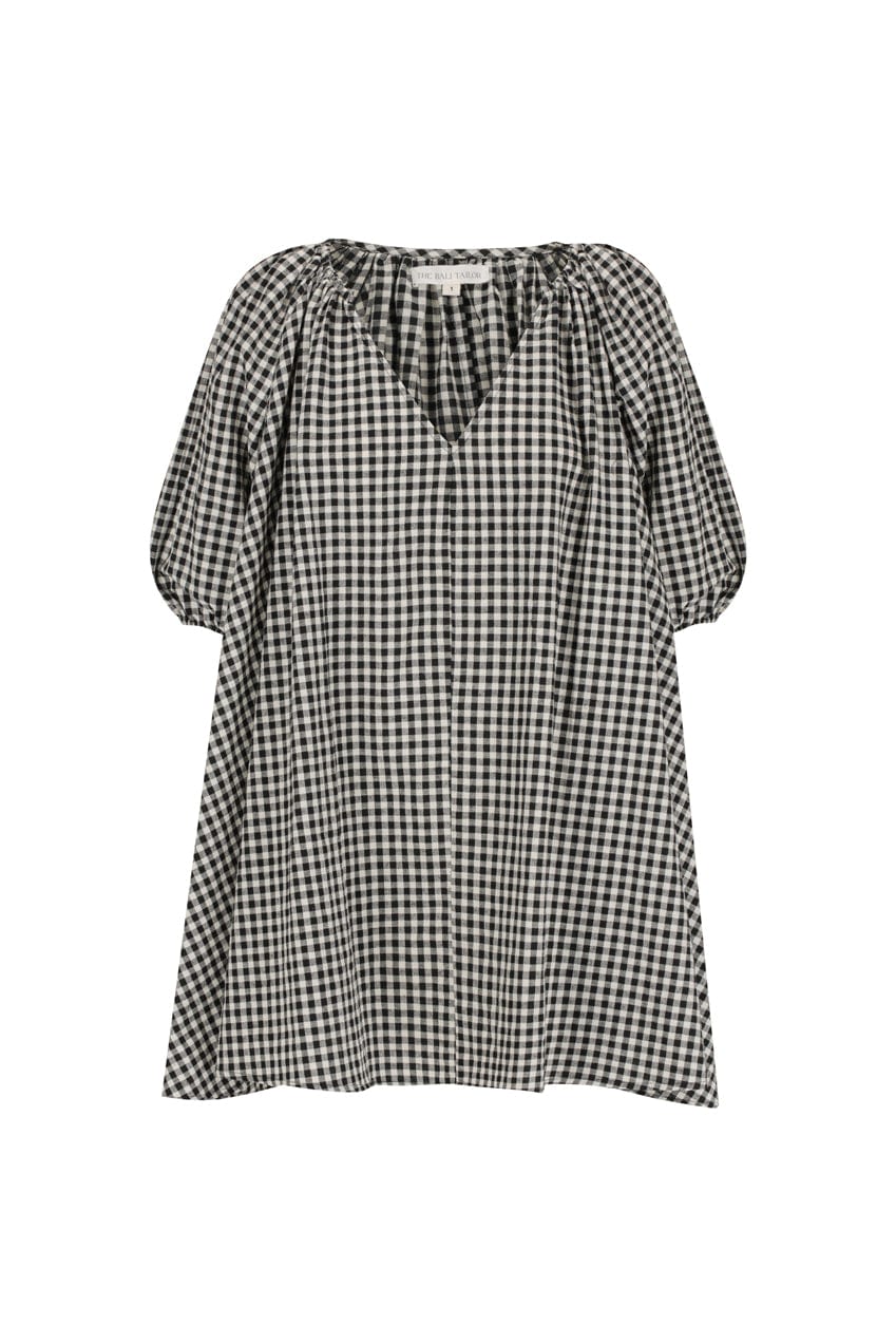 The Blair Mini Dress | Gingham - The Bali Tailor