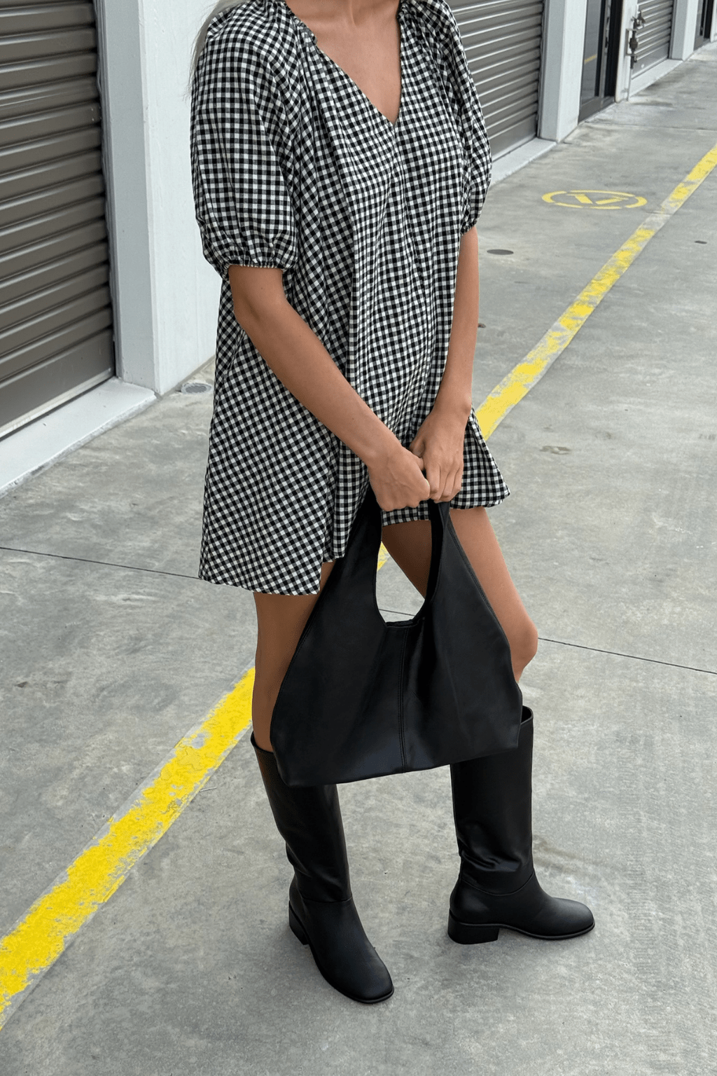 The Blair Mini Dress | Gingham - The Bali Tailor