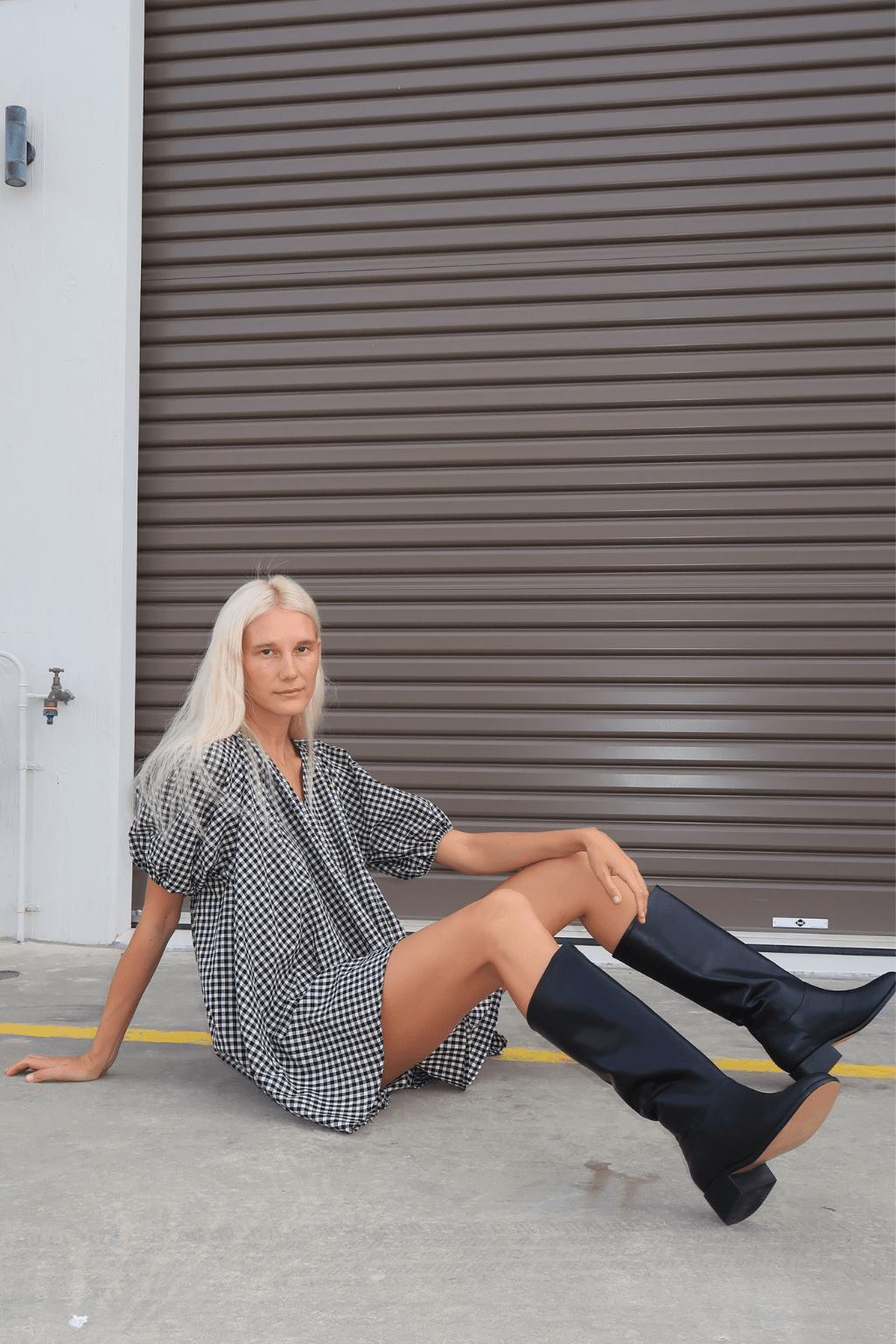 The Blair Mini Dress | Gingham - The Bali Tailor