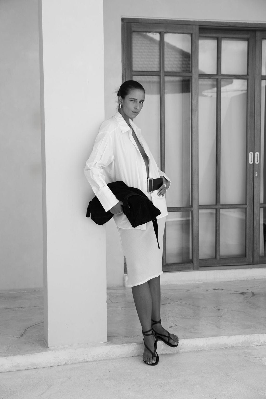 The Carter Bag | Black Suede - The Bali Tailor