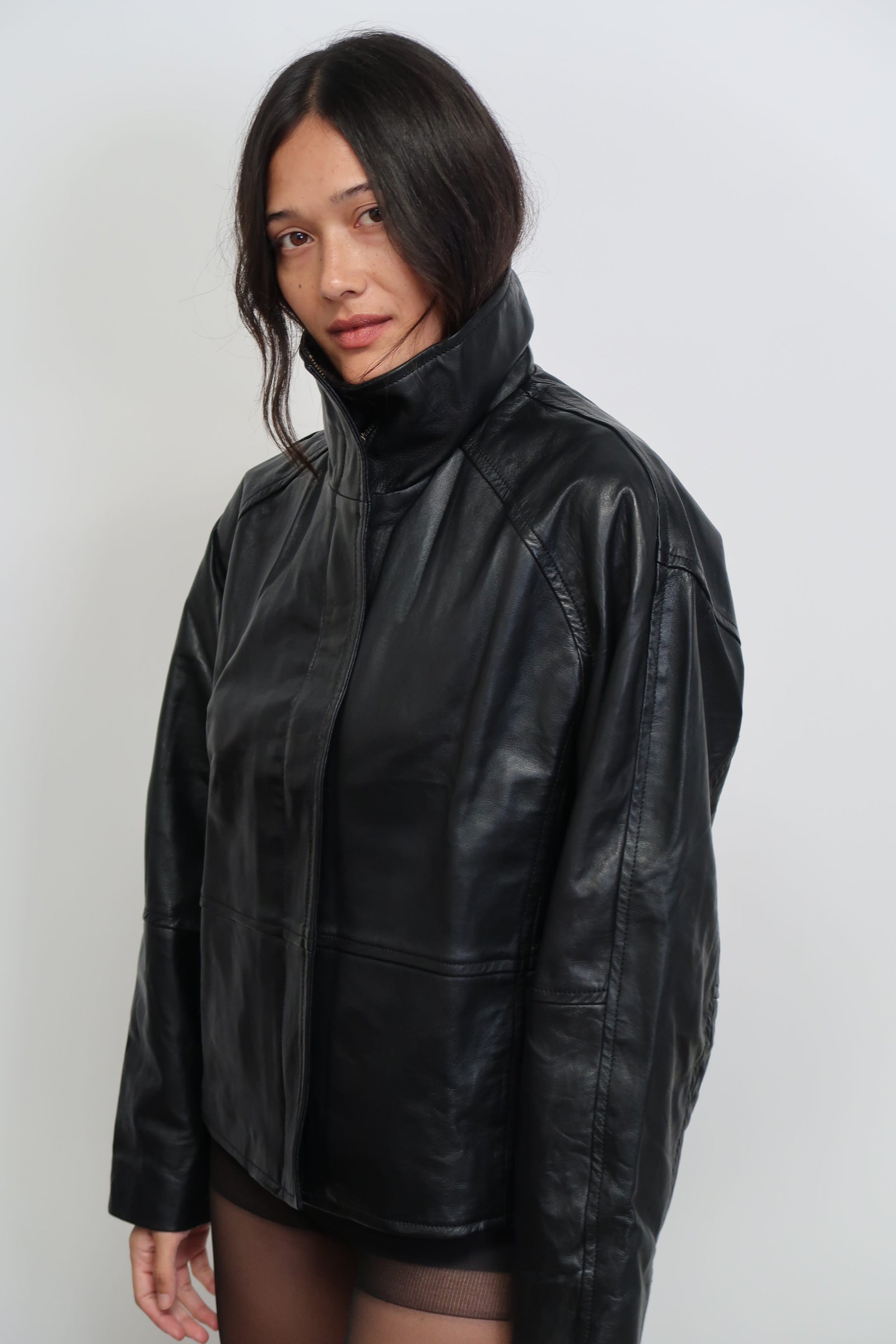 The Claude Bomber | Black - The Bali Tailor