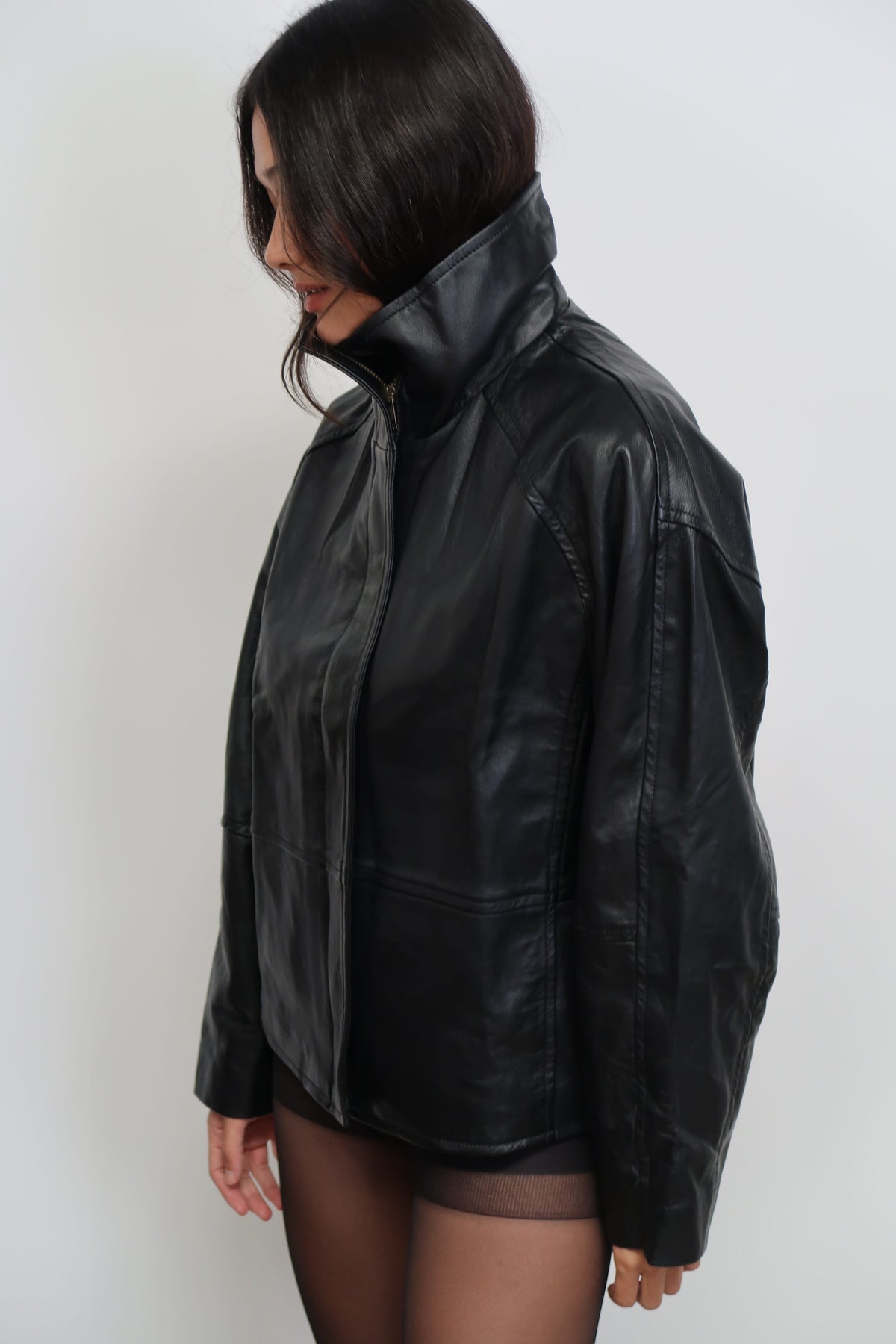 The Claude Bomber | Black - The Bali Tailor