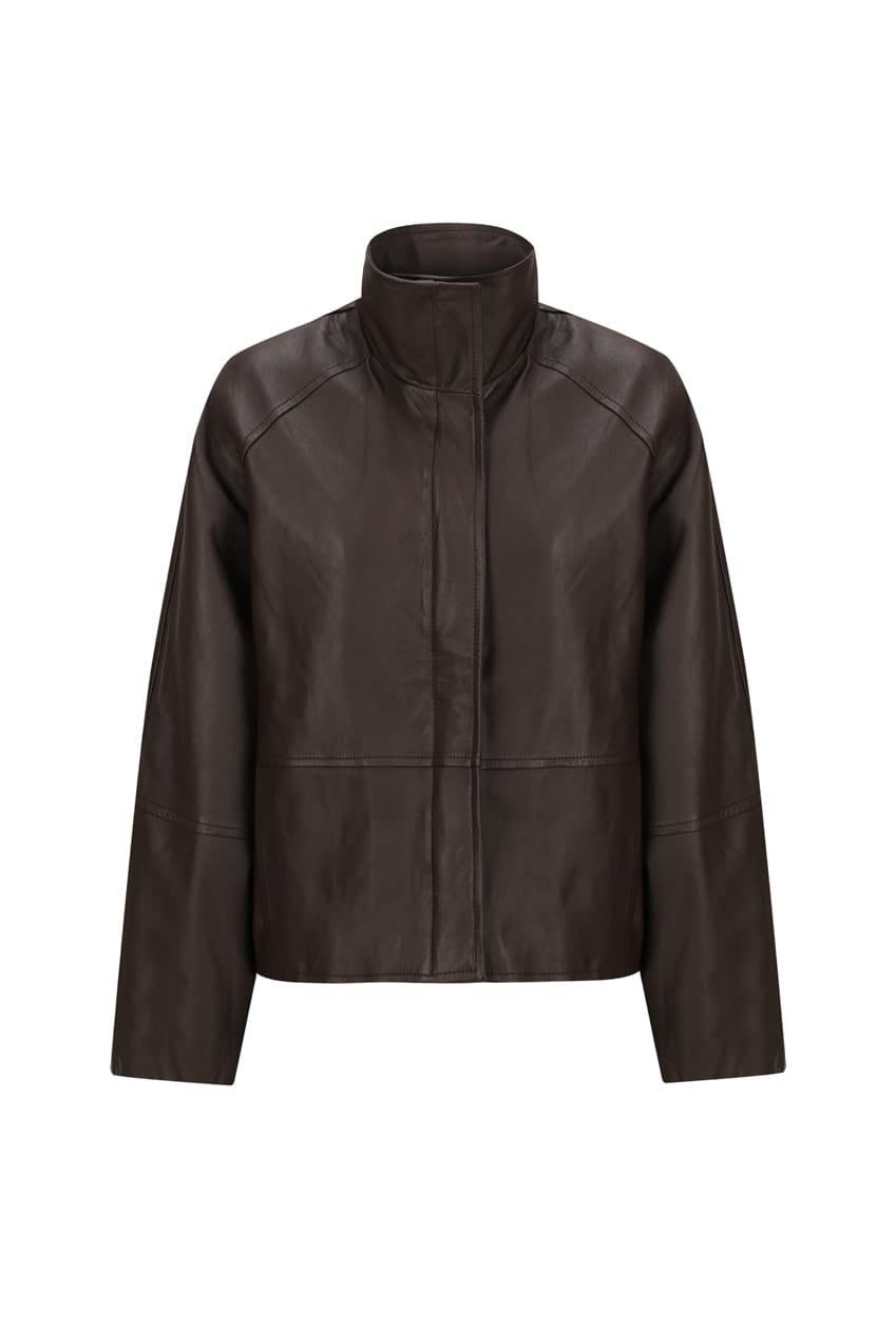 The  Claude Bomber | Dark Brown - The Bali Tailor