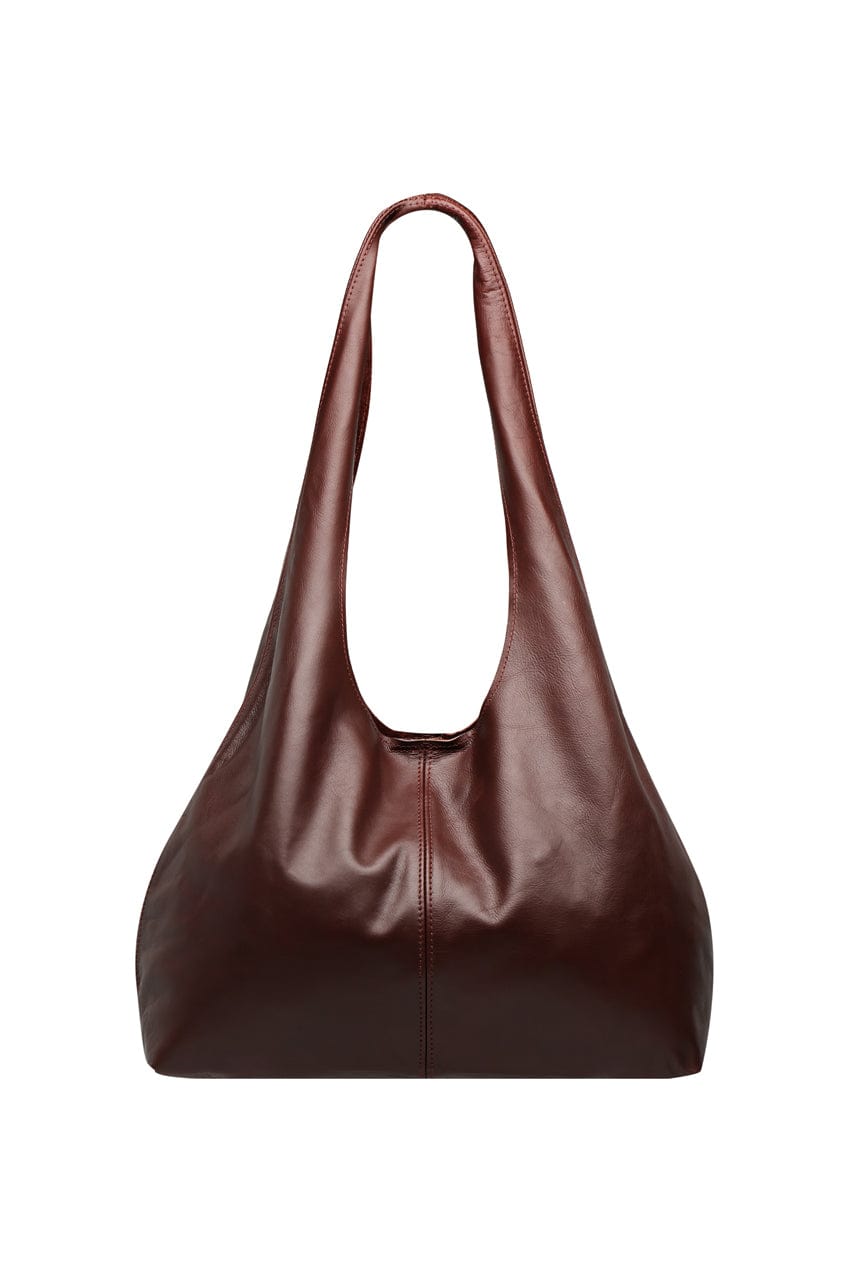 The Clover Slouch Bag | Burgundy Leather - The Bali Tailor