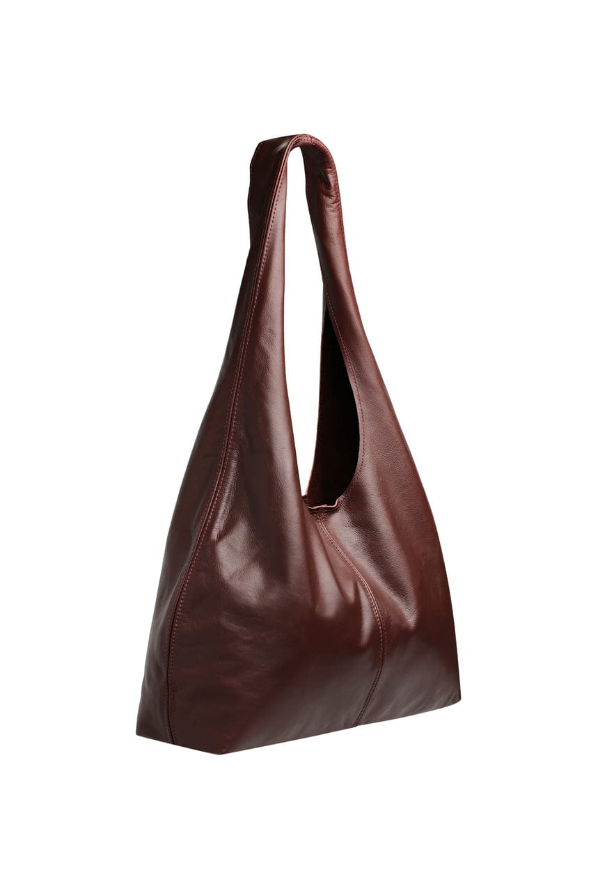 The Clover Slouch Bag | Burgundy Leather - The Bali Tailor