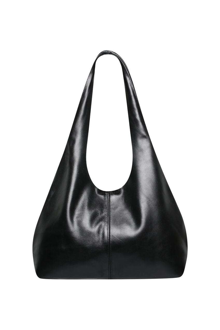 The Clover Slouch Mini | Black Leather - The Bali Tailor