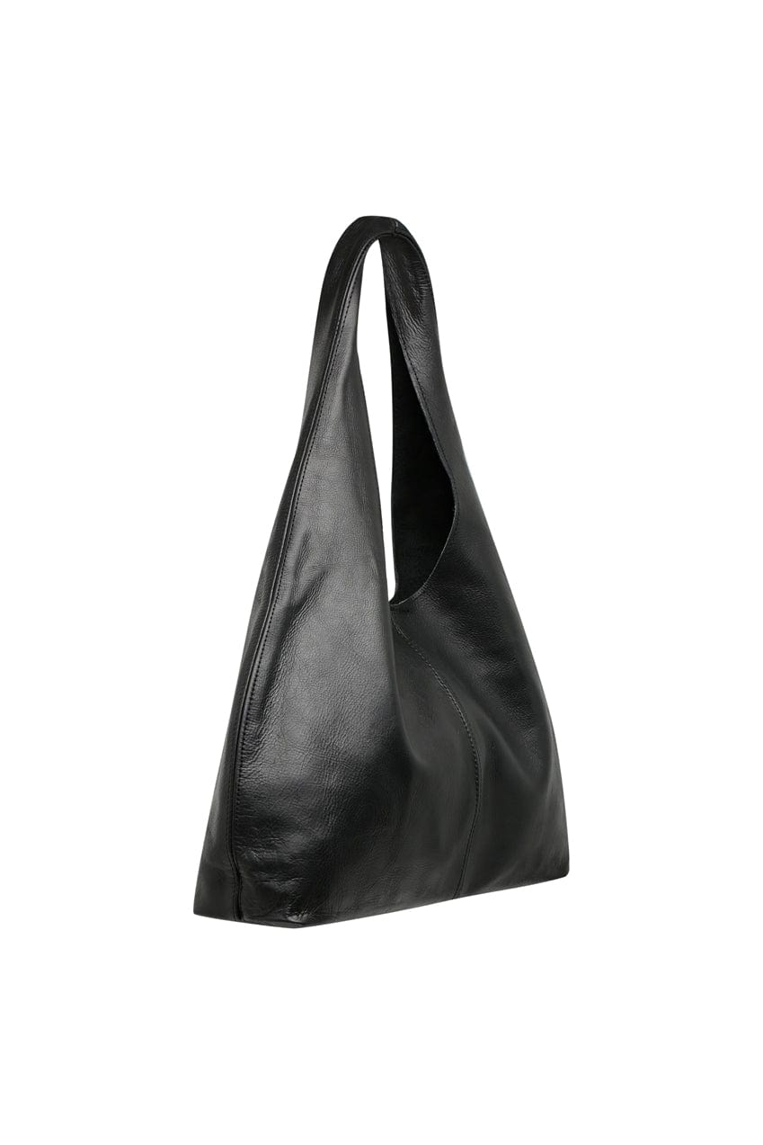 The Clover Slouch Mini | Black Leather - The Bali Tailor