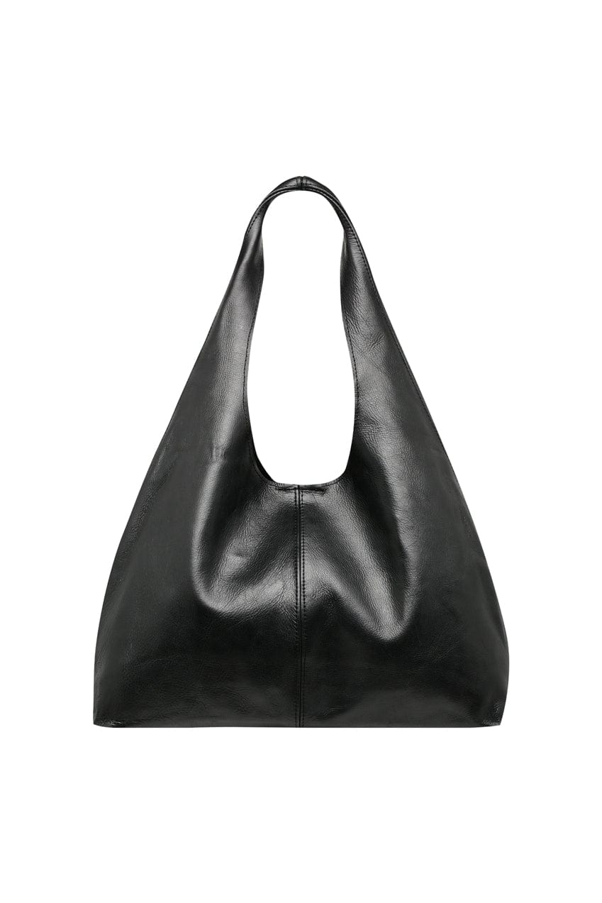 The Clover Slouch Mini | Black Leather - The Bali Tailor