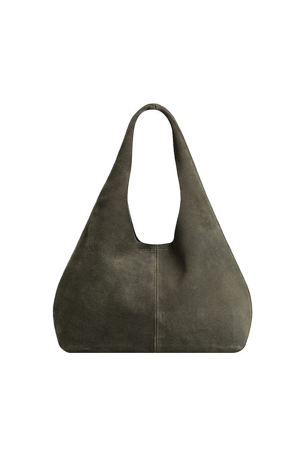 The Stella Fringe Bag | Olive Suede - Made to Order main image 0