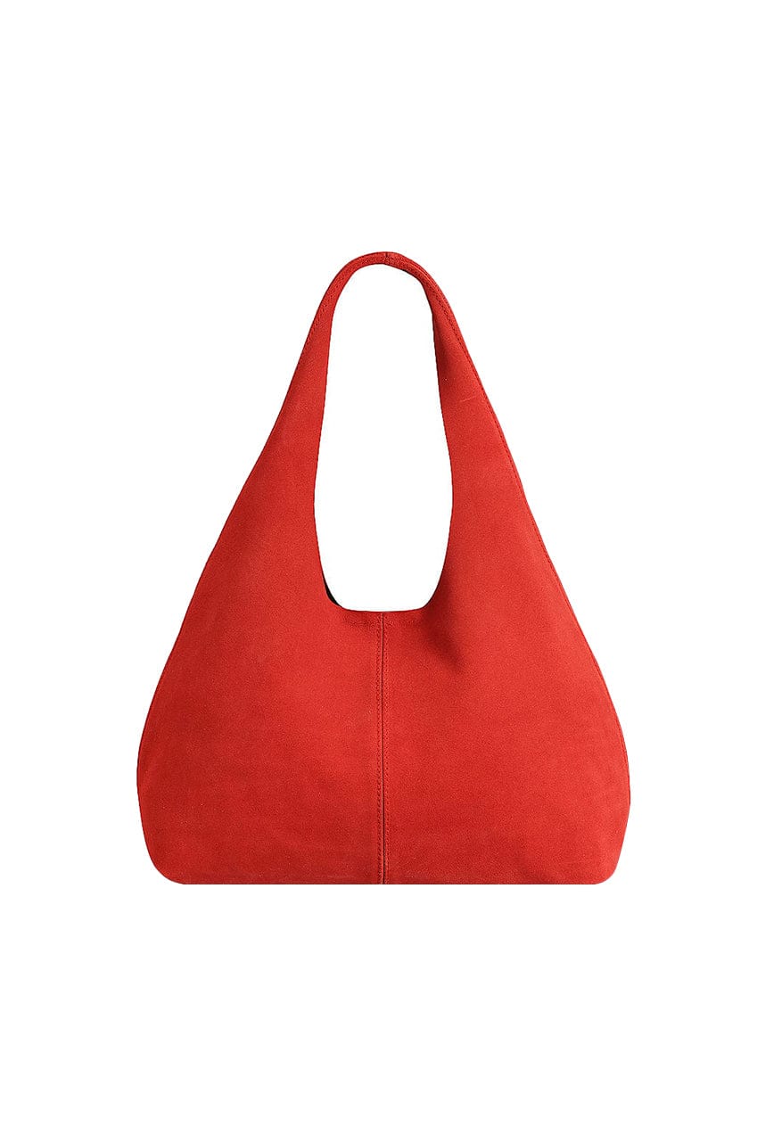 The Clover Slouch Mini | Red Suede - The Bali Tailor