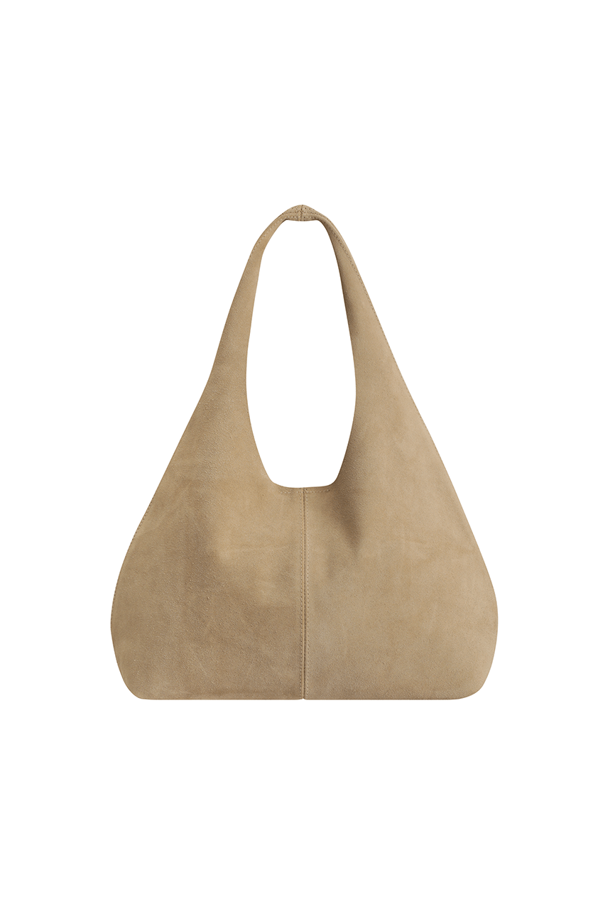 The Clover Slouch Mini | Stone Suede - The Bali Tailor