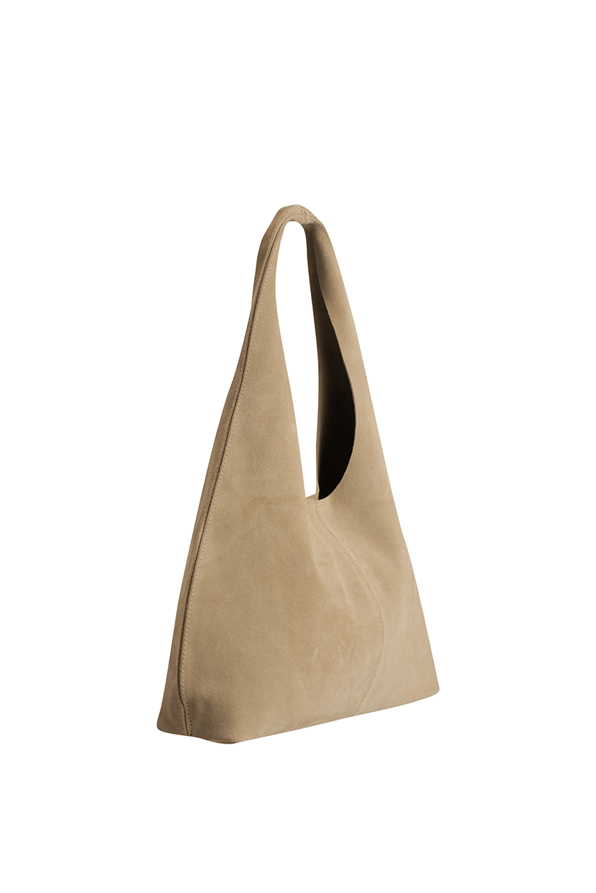 The Clover Slouch Mini | Stone Suede - The Bali Tailor