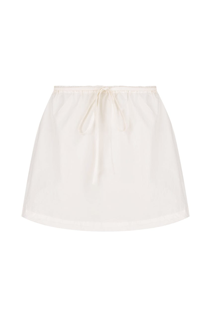 The Daie Mini Skirt | White - The Bali Tailor