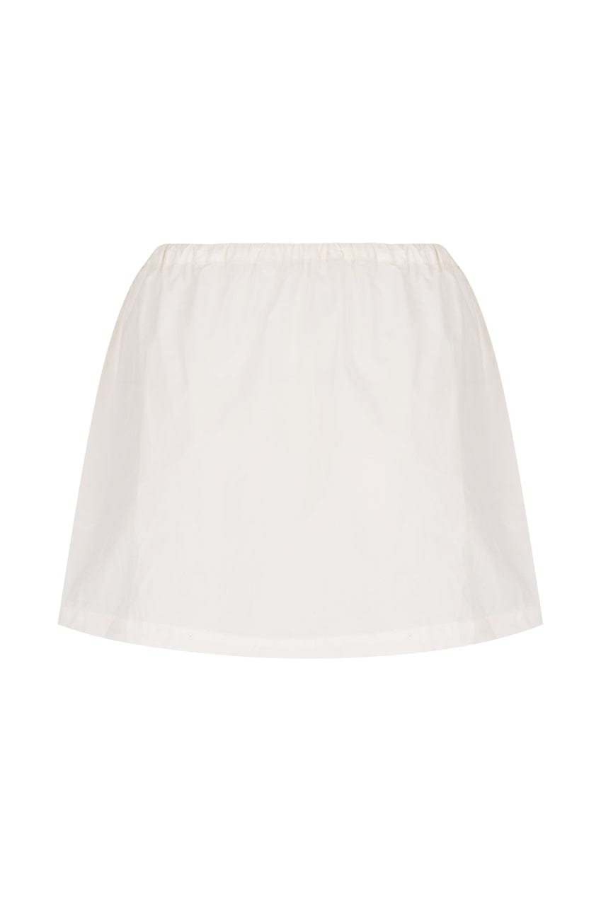 The Daie Mini Skirt | White - The Bali Tailor