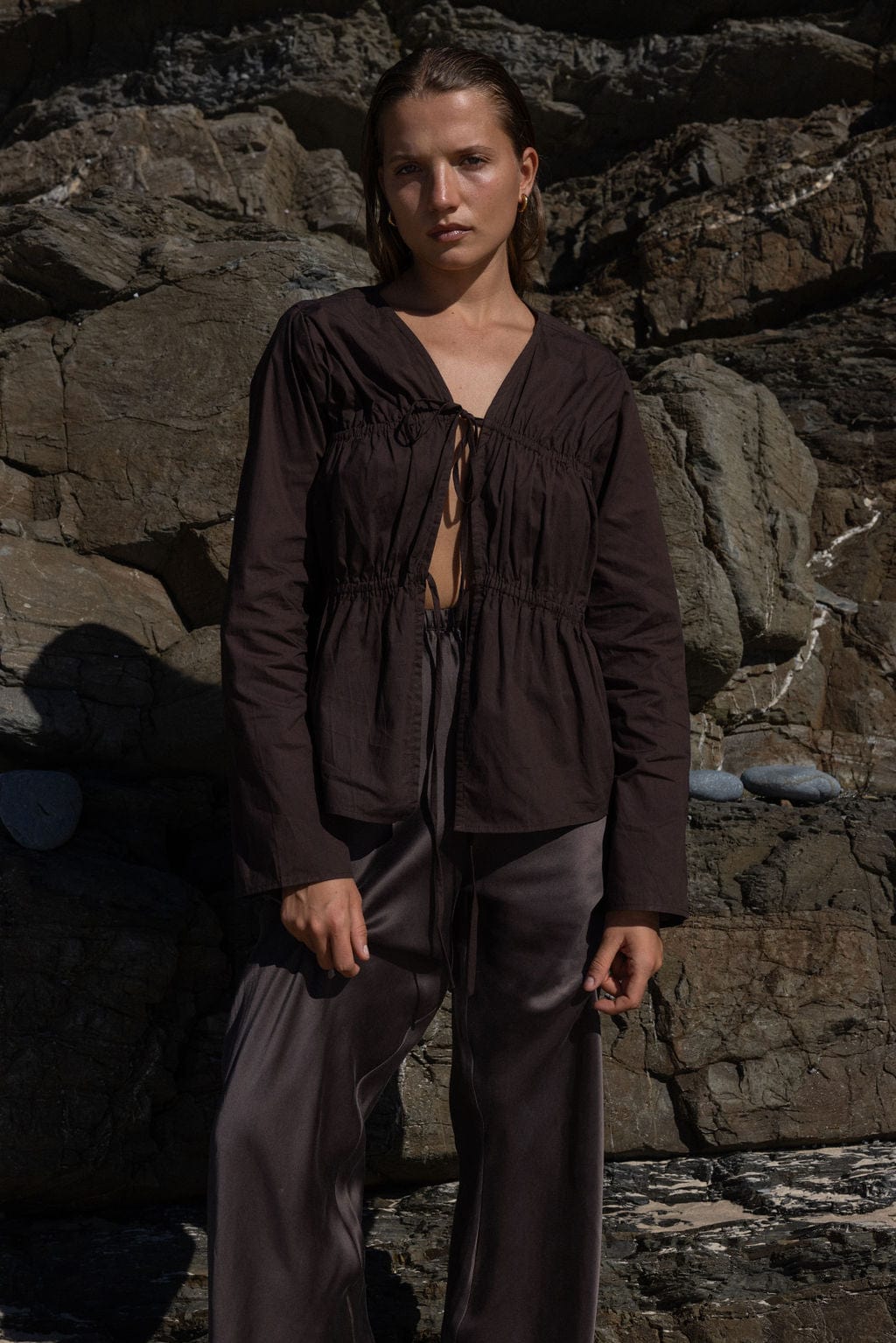 The Dara Top | Cocoa - The Bali Tailor