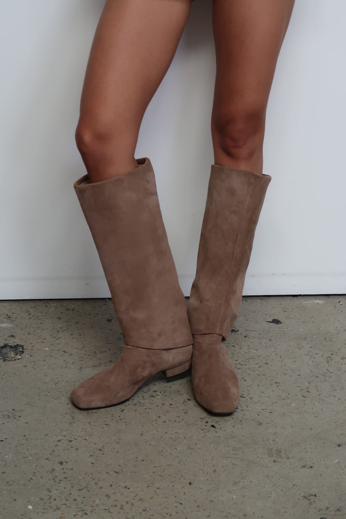 The Elara Boot | Latte Suede - The Bali Tailor