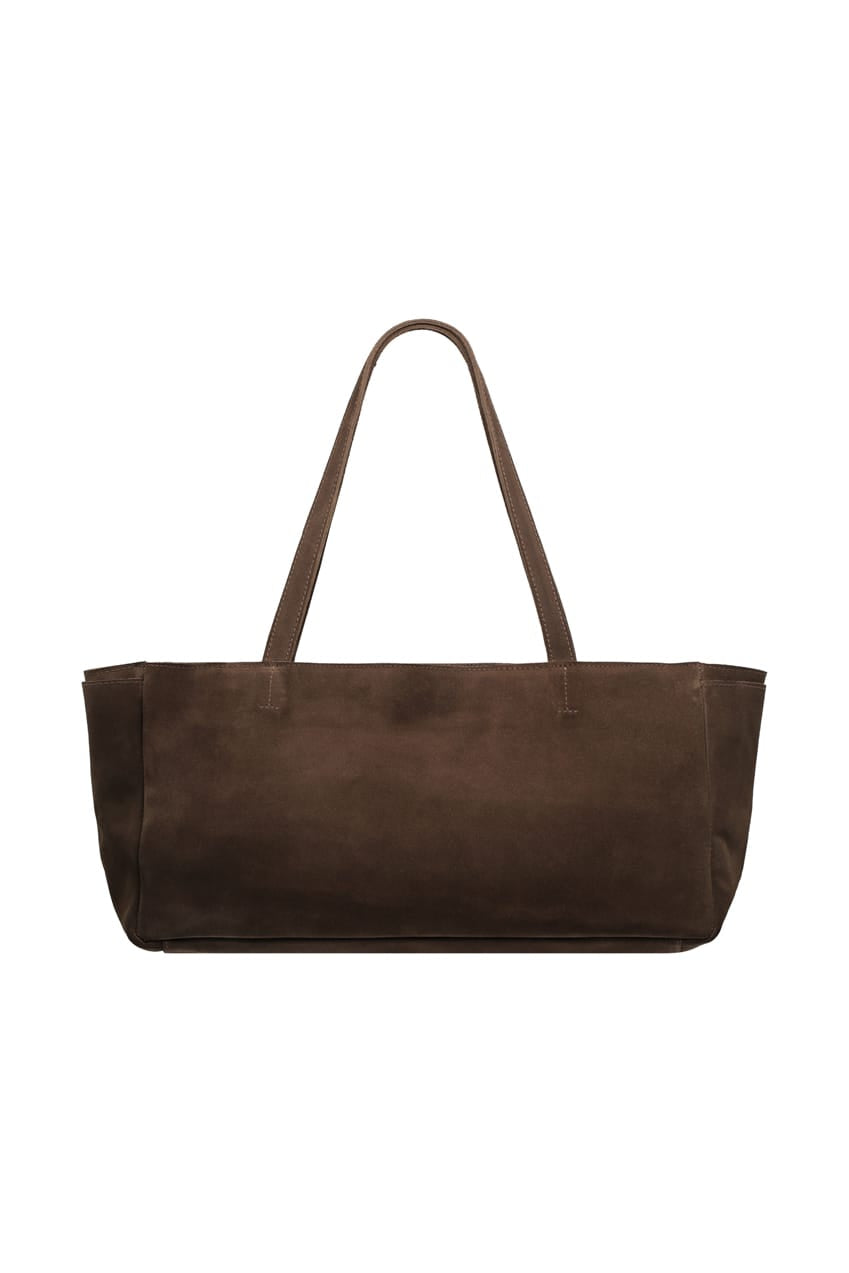 The Elin Tote Bag | Cocoa Suede - The Bali Tailor