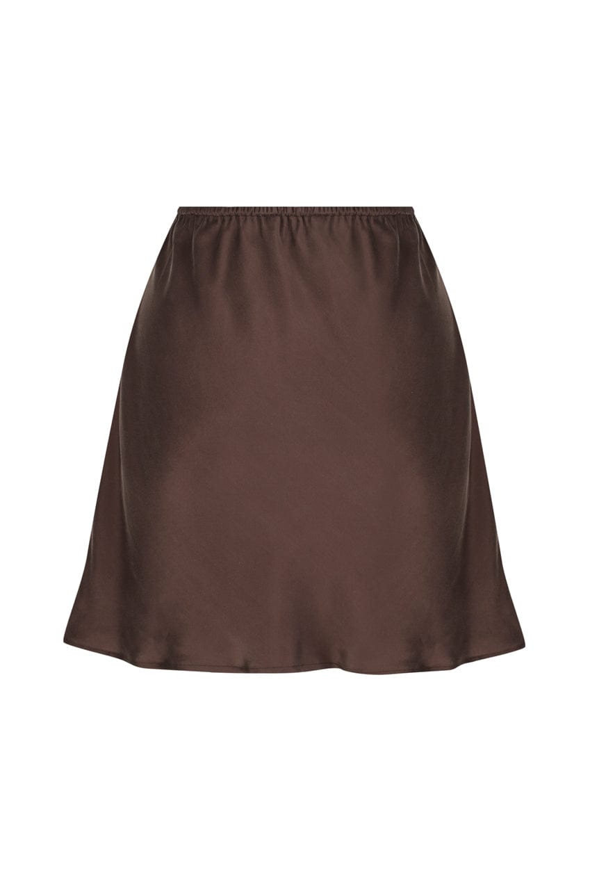 The Elka Mini Skirt | Cocoa - The Bali Tailor