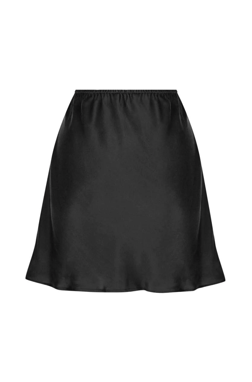 The Elka Mini Skirt | Noir - The Bali Tailor