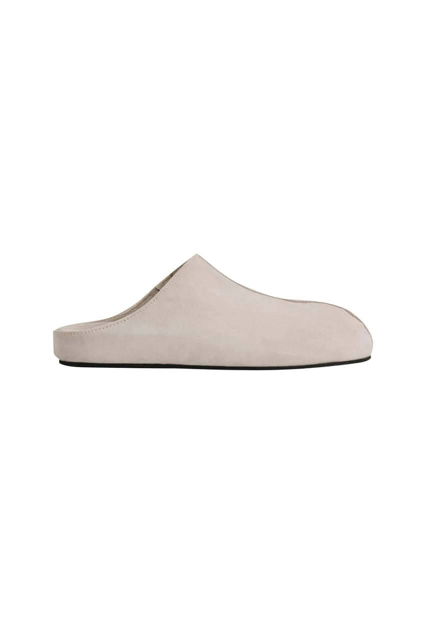 The Faye Clog | Stone Suede - The Bali Tailor