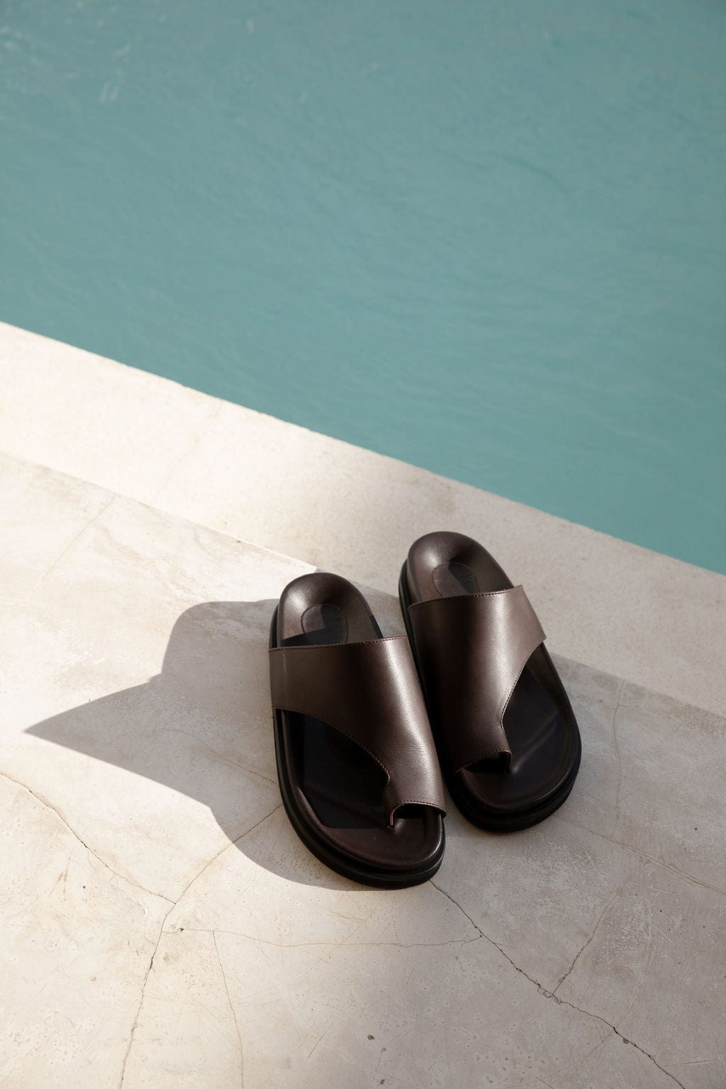 The Franca Slide | Dark Brown - The Bali Tailor