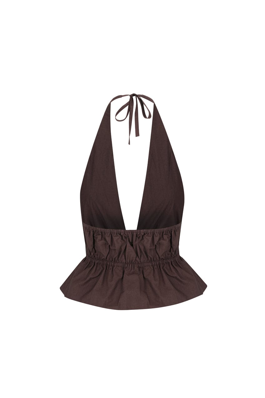 The Franz Halter Top | Cocoa - The Bali Tailor
