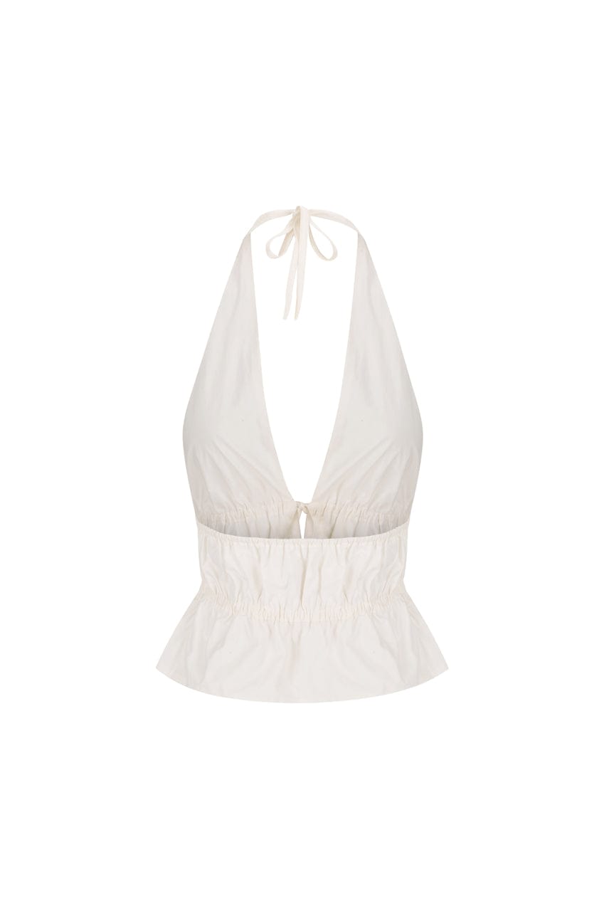 The Franz Halter Top | White - The Bali Tailor