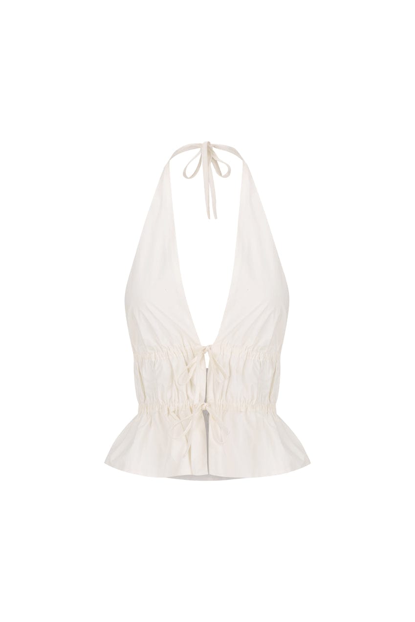 The Franz Halter Top | White - The Bali Tailor