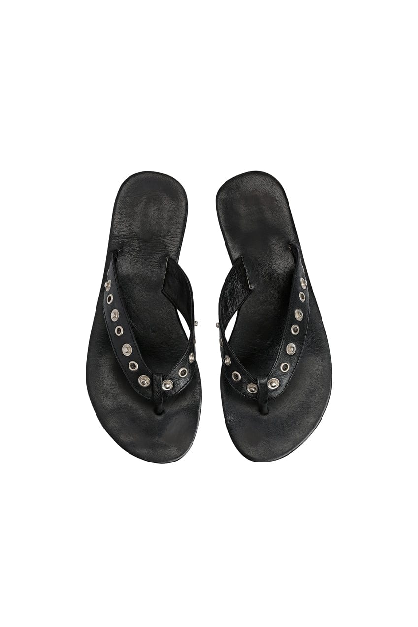 The Iro Studded Thong | Black - The Bali Tailor