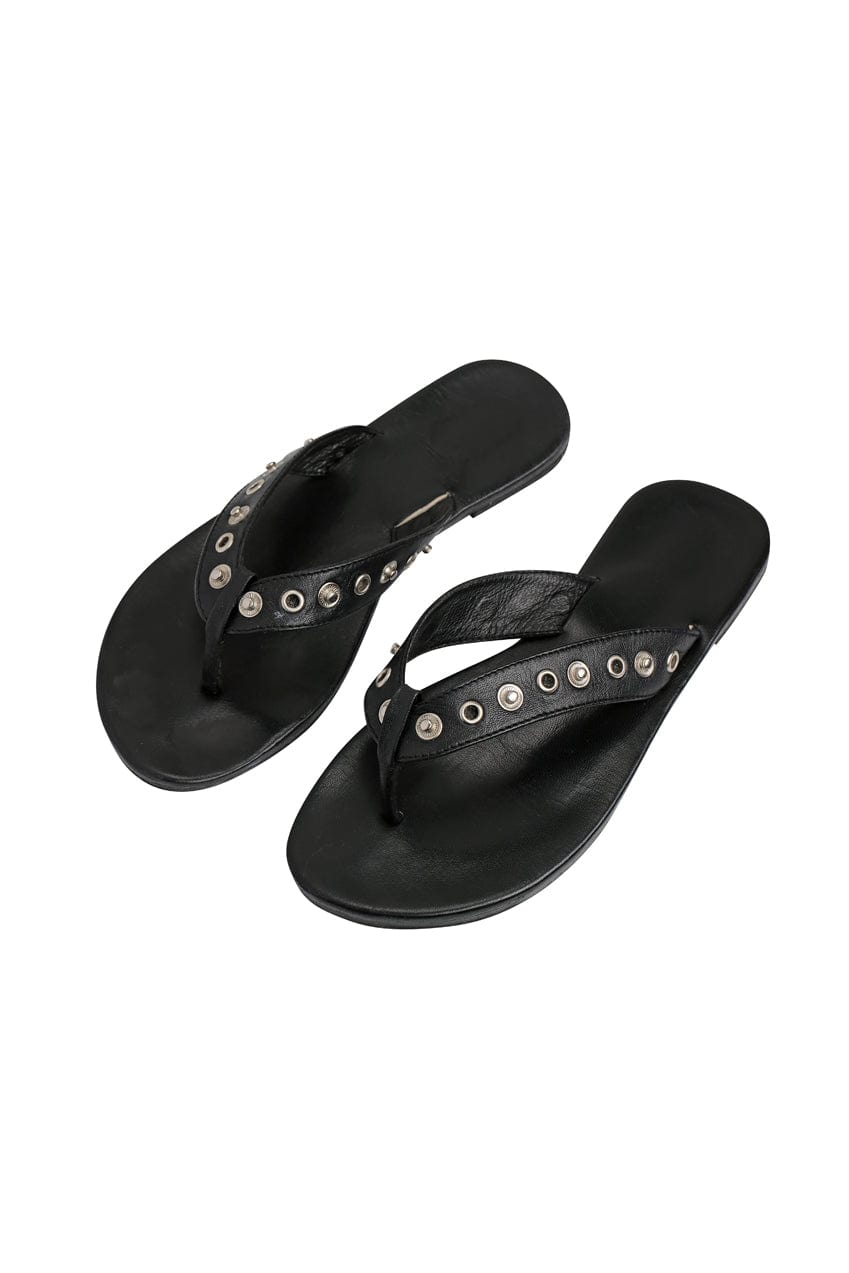 The Iro Studded Thong | Black - The Bali Tailor